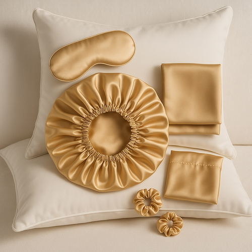 Eye mask and bonnet sets