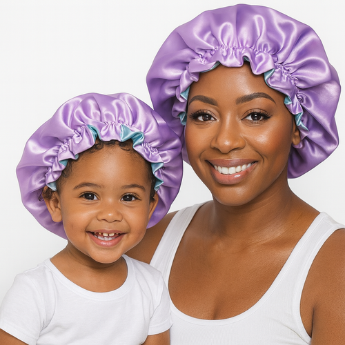 Mommy & Me Satin Reversible Bonnets – Double the Style, Double the Love
