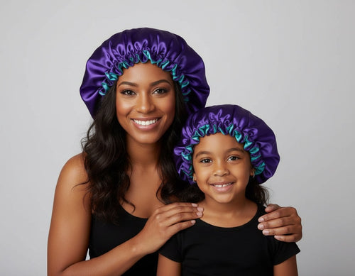 Mommy & Me Satin Reversible Bonnets – Double the Style, Double the Love