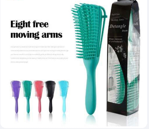 detangling brush - green