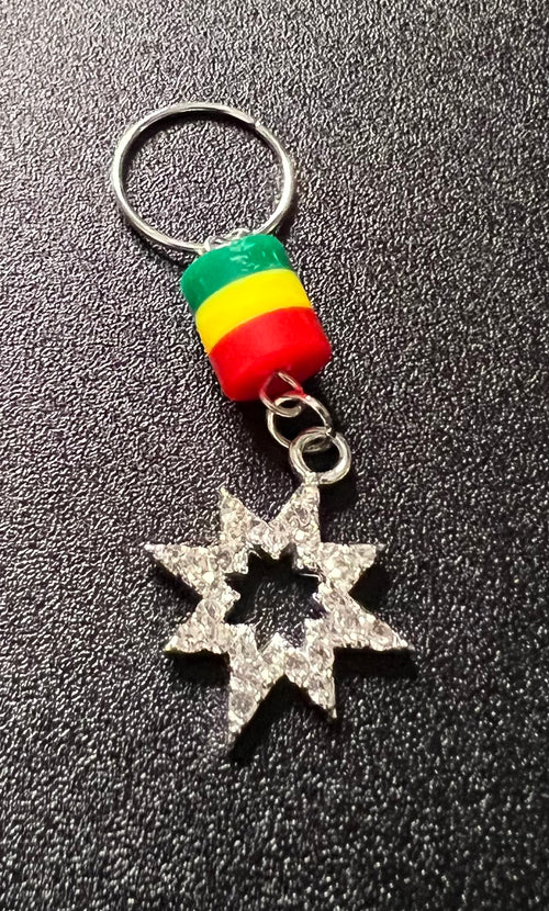 Red yellow green blinged star